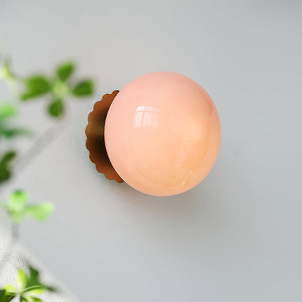 Nowoczesna Konsola z Różowym Szkłem – Metalowa Konstrukcja, E26/E27 3