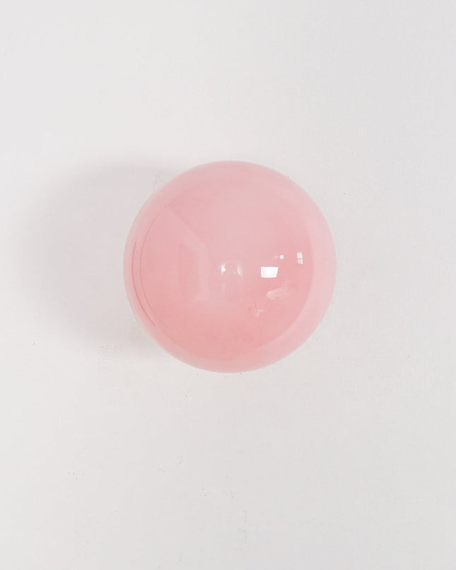 Nowoczesna Konsola z Różowym Szkłem – Metalowa Konstrukcja, E26/E27 7