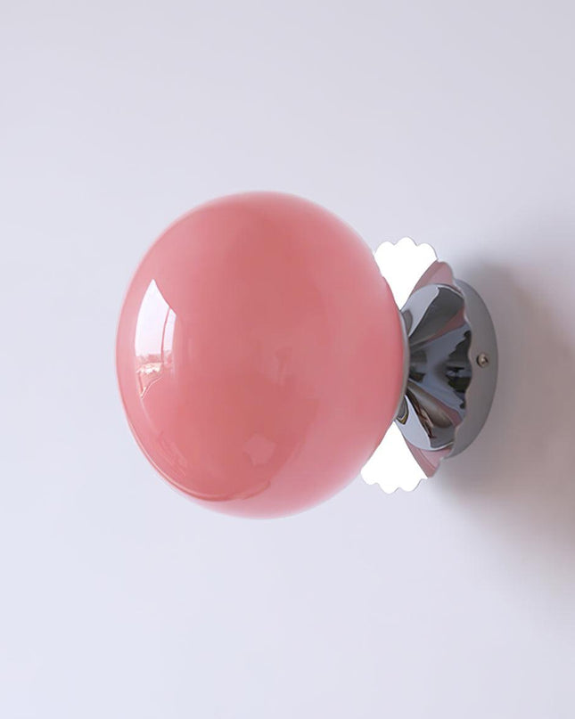 Nowoczesna Konsola z Różowym Szkłem – Metalowa Konstrukcja, E26/E27 9