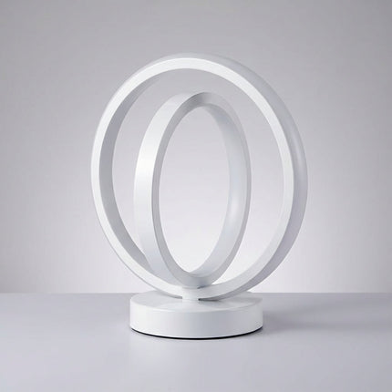 Nowoczesna lampa akcentująca o okrągłej konstrukcji, z regulacją jasności i zasilaniem USB, 0