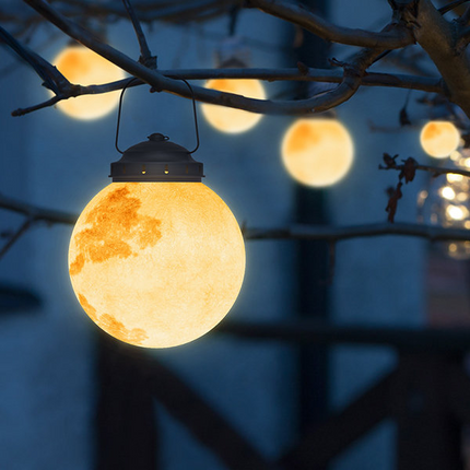 Nowoczesna Lampa Ogrodowa LED Wisząca Złota, Wodoodporna, Zasilana Energią Słoneczną, Metalowa, Idealna do Ogrodu 0