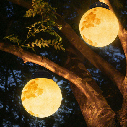 Nowoczesna Lampa Ogrodowa LED Wisząca Złota, Wodoodporna, Zasilana Energią Słoneczną, Metalowa, Idealna do Ogrodu 2