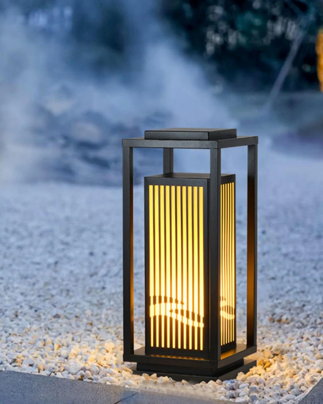 Nowoczesna Lampa Ogrodowa Słupek Solar LED, Wodoodporna IP65, Żelazo i Akryl, Oświetlenie do Ogrodu 6