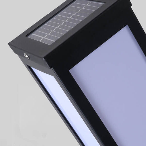 Nowoczesna Lampa Ogrodowa Solarno-Elektryczna Stojąca – Kwadratowy Design, Odporna na Warunki Atmosferyczne, LED 7