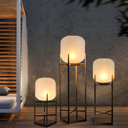 Nowoczesna Lampa Ogrodowa Stojąca Solarno-Wodoodporna z Stali Nierdzewnej i Szkła – Eleganckie Lampy do Ogrodu 4