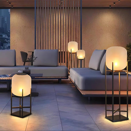 Nowoczesna Lampa Ogrodowa Stojąca Solarno-Wodoodporna z Stali Nierdzewnej i Szkła – Eleganckie Lampy do Ogrodu 5