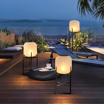 Nowoczesna Lampa Ogrodowa Stojąca Solarno-Wodoodporna z Stali Nierdzewnej i Szkła – Eleganckie Lampy do Ogrodu 6