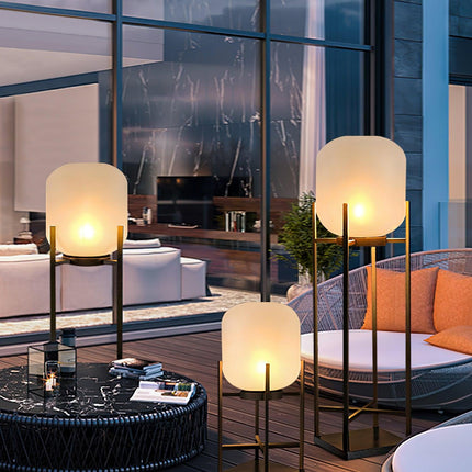 Nowoczesna Lampa Ogrodowa Stojąca Solarno-Wodoodporna z Stali Nierdzewnej i Szkła – Eleganckie Lampy do Ogrodu 8