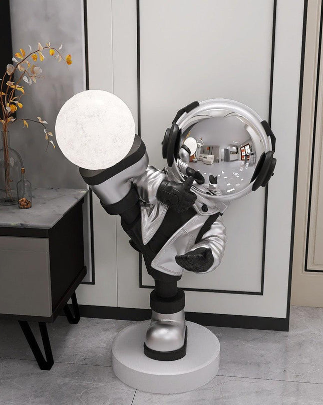 Nowoczesna Lampa Podłogowa Astronaut z Regulowanym Oświetleniem LED – Fantazyjny Design do Salonu i Sypialni 5