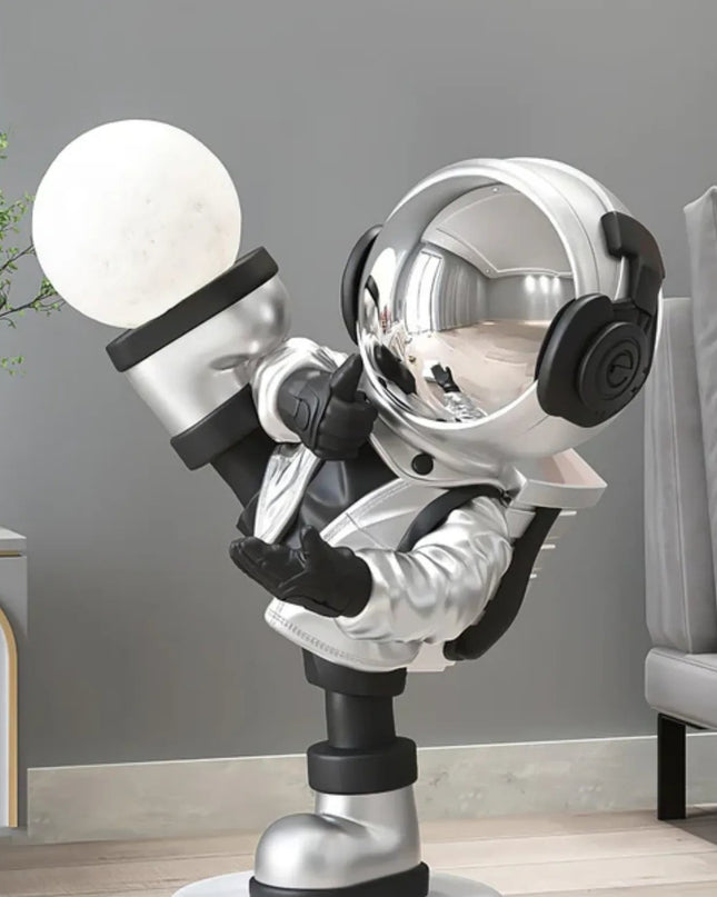 Nowoczesna Lampa Podłogowa Astronaut z Regulowanym Oświetleniem LED – Fantazyjny Design do Salonu i Sypialni 7