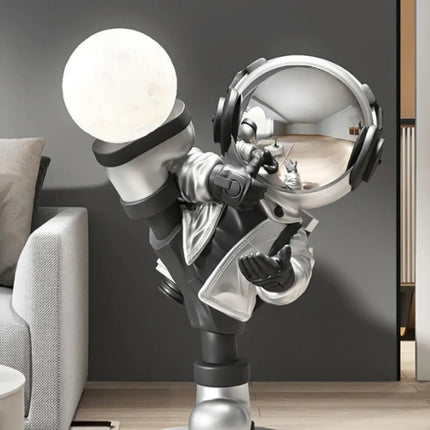 Nowoczesna Lampa Podłogowa Astronaut z Regulowanym Oświetleniem LED – Fantazyjny Design do Salonu i Sypialni 8