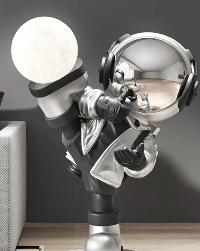 Nowoczesna Lampa Podłogowa Astronaut z Regulowanym Oświetleniem LED – Fantazyjny Design do Salonu i Sypialni 8