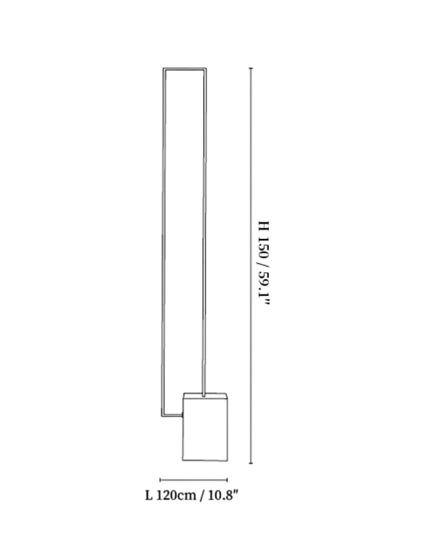Nowoczesna Lampa Podłogowa LED Czarna w Stylu Minimalistycznym – Energooszczędna Lampa Stojąca do Wnętrz 3