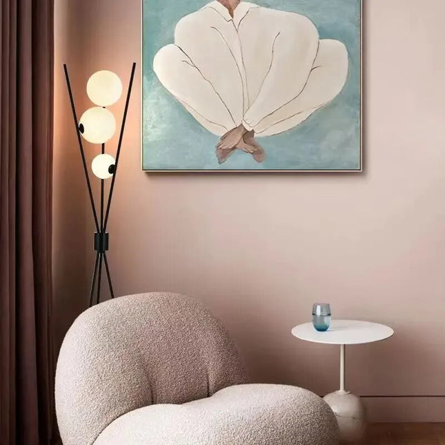 Nowoczesna Lampa Podłogowa LED MoonLamp – Biała, Wysokość 120 cm, Energooszczędna, Idealna do Salonu i Sypialni 5