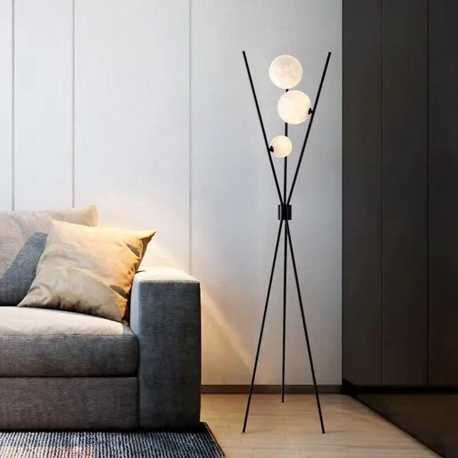 Nowoczesna Lampa Podłogowa LED MoonLamp – Biała, Wysokość 120 cm, Energooszczędna, Idealna do Salonu i Sypialni 7