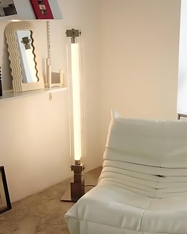 Nowoczesna Lampa Podłogowa z Szkła i Akrylu – 160 cm, Zintegrowane Światło LED do Salonu, Sypialni i Korytarza 6