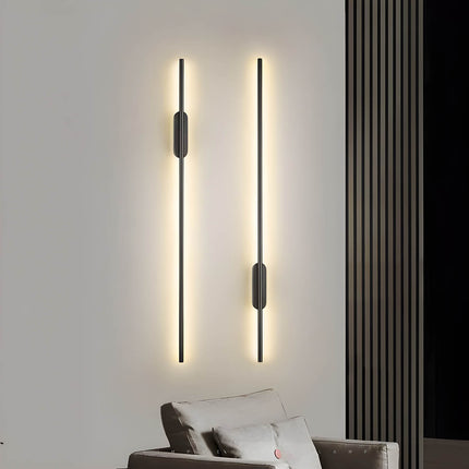 Nowoczesna Lampa Ścienna Long Strip z Aluminium i Silikonu – Elegancki Kinkiet do Wnętrz, Efektywne Oświetlenie LED, Różne Rozmiary 3