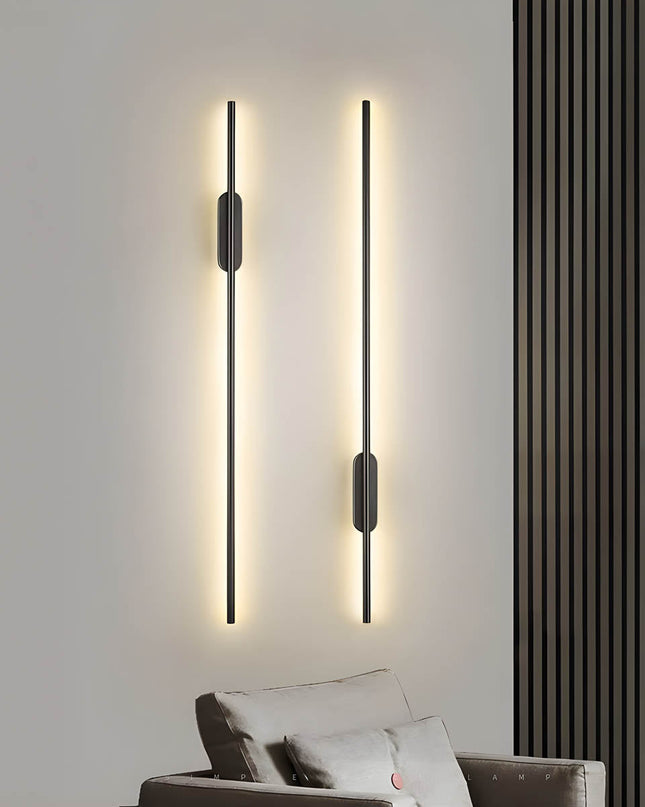 Nowoczesna Lampa Ścienna Long Strip z Aluminium i Silikonu – Elegancki Kinkiet do Wnętrz, Efektywne Oświetlenie LED, Różne Rozmiary 3