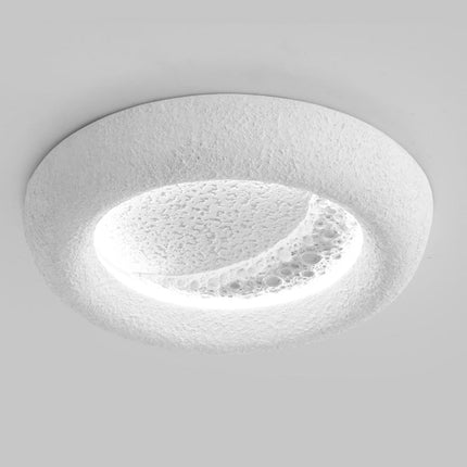Nowoczesna Lampa Ścienna Moon z Żywicy LED, Okrągły Kinkiet Ścienny do Salonu i Sypialni, 40 cm 0