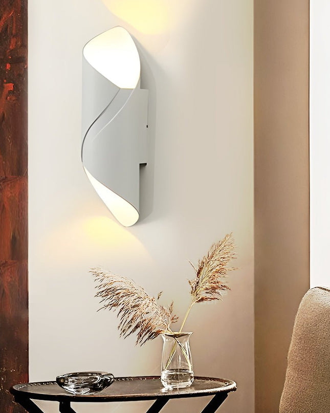 Nowoczesna Lampa Ścienna Zewnętrzna IP66, Minimalistyczny Kinkiet Ścienny LED 10W, Oświetlenie do Ogrodu i Balkonu 0