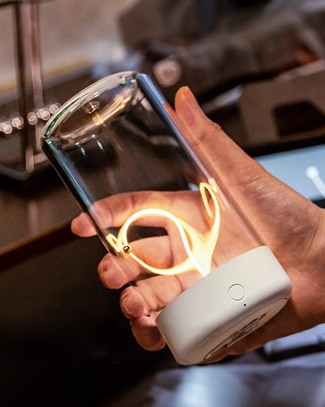 Nowoczesna Lampa Stołowa Bezprzewodowa z Magnetycznym Oświetleniem – Lampka Nocna na Baterie do Salonów, Stylowa i Funkcjonalna 4