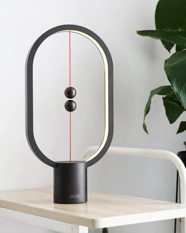 Nowoczesna Lampa Stołowa LED z Czerwonym Światłem – Magnetyczna Lampa do Salonów i Światło Nocne 6