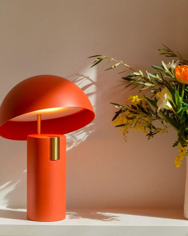 Nowoczesna Lampa Stołowa Szklana Avo z Pochyloną Pokrywą, 30 cm – Idealna do Salonów i Biura 4