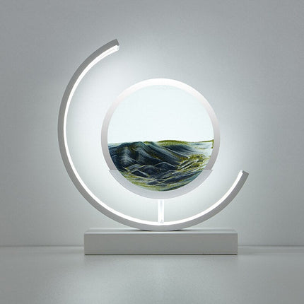 Nowoczesna Lampa Stołowa Treibsand z Dynamicznym Piaskiem 3D do Salonów i Biur 12
