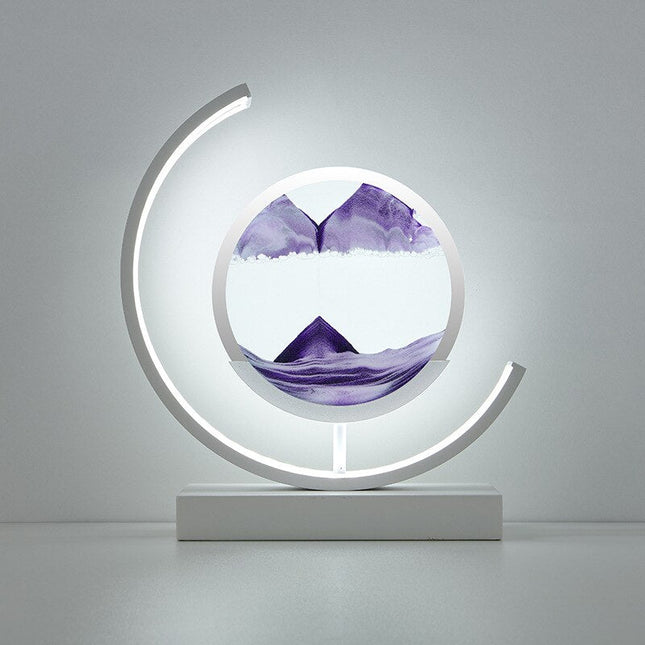 Nowoczesna Lampa Stołowa Treibsand z Dynamicznym Piaskiem 3D do Salonów i Biur 14