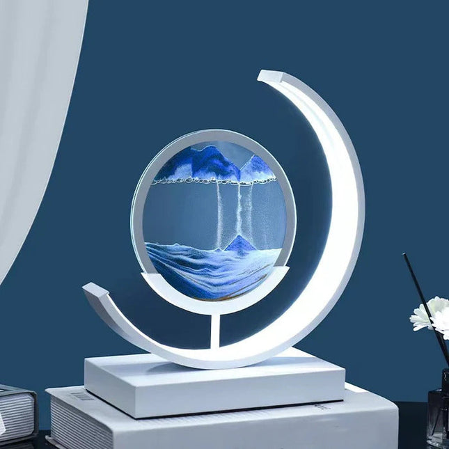 Nowoczesna Lampa Stołowa Treibsand z Dynamicznym Piaskiem 3D do Salonów i Biur 2