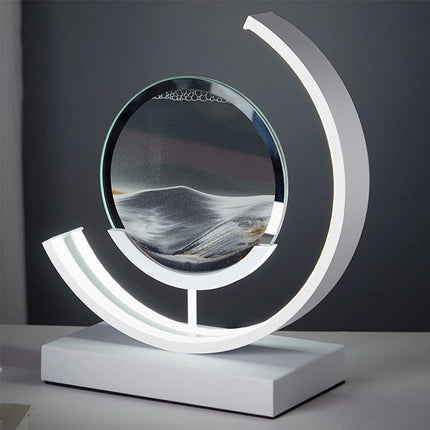 Nowoczesna Lampa Stołowa Treibsand z Dynamicznym Piaskiem 3D do Salonów i Biur 6
