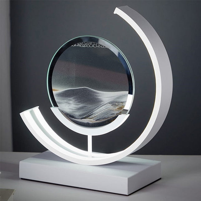 Nowoczesna Lampa Stołowa Treibsand z Dynamicznym Piaskiem 3D do Salonów i Biur 6