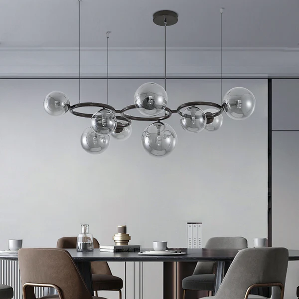 Nowoczesna Lampa Stołowa z Regulacją Światła i Trzema Pierścieniami do Salonu – Minimalistyczny Design 1