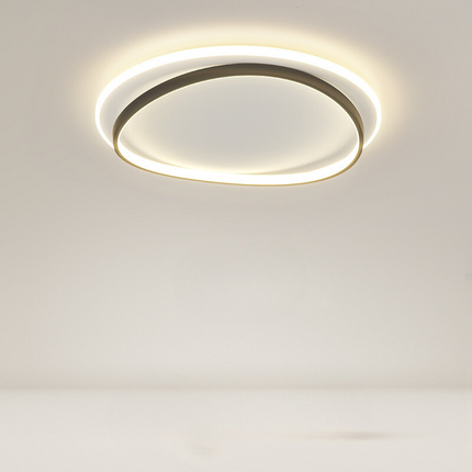 Nowoczesna Lampa Sufitowa Czarno-Złota LED do Sypialni i Salonu – Elegancki Design, Łatwy Montaż, Oświetlenie do 10 m² 1