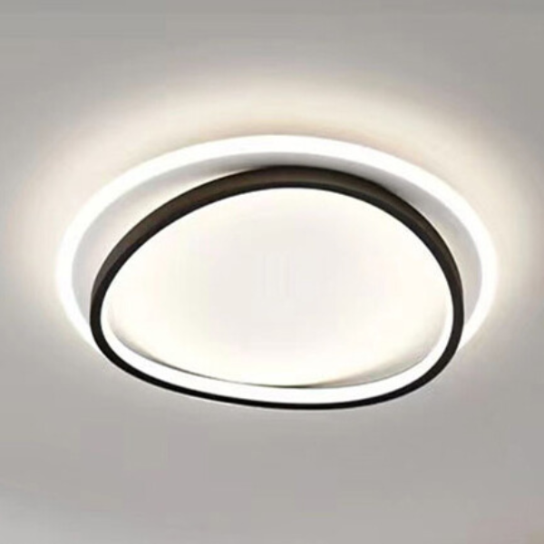 Nowoczesna Lampa Sufitowa Czarno-Złota LED do Sypialni i Salonu – Elegancki Design, Łatwy Montaż, Oświetlenie do 10 m² 7