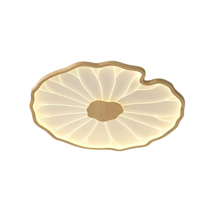 Nowoczesna Lampa Sufitowa LED Avina Leaf z Drewnopodobnym Wykończeniem – Idealna do Salonów i Niskich Sufitów 1