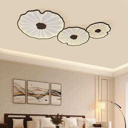 Nowoczesna Lampa Sufitowa LED Avina Leaf z Drewnopodobnym Wykończeniem – Idealna do Salonów i Niskich Sufitów 3