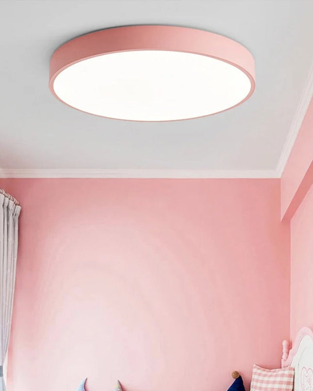 Nowoczesna Lampa Sufitowa LED Okrągła Drewniana do Sypialni i Salonu 23CM/30CM 4