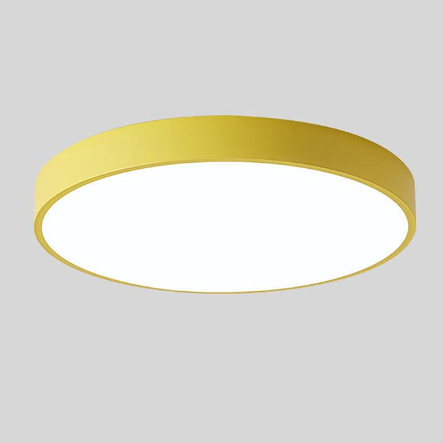 Nowoczesna Lampa Sufitowa LED Okrągła Drewniana do Sypialni i Salonu 23CM/30CM 8