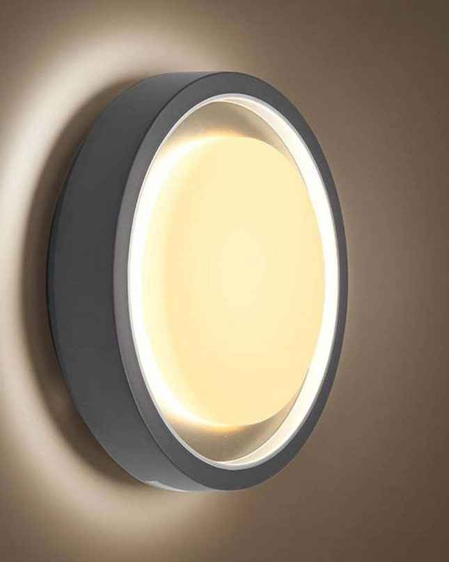 Nowoczesna Lampa Sufitowa LED Okrągła IP65 w Czarnym Kolorze – Stylowe Oświetlenie do Wnętrz i na Zewnątrz 2