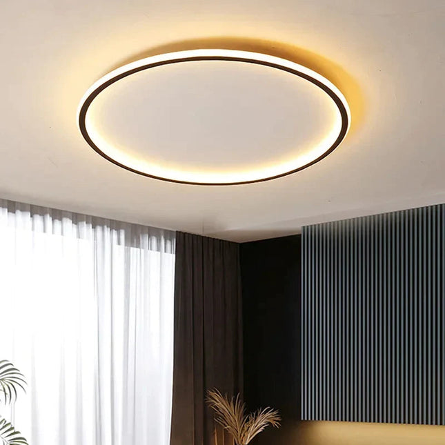 Nowoczesna Lampa Sufitowa LED Okrągła w Stylu Skandynawskim do Salonów i Wnętrz 1