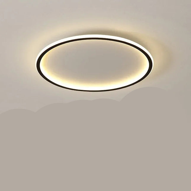 Nowoczesna Lampa Sufitowa LED Okrągła w Stylu Skandynawskim do Salonów i Wnętrz 10