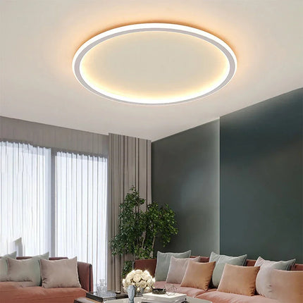 Nowoczesna Lampa Sufitowa LED Okrągła w Stylu Skandynawskim do Salonów i Wnętrz 2
