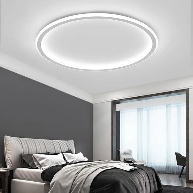 Nowoczesna Lampa Sufitowa LED Okrągła w Stylu Skandynawskim do Salonów i Wnętrz 4