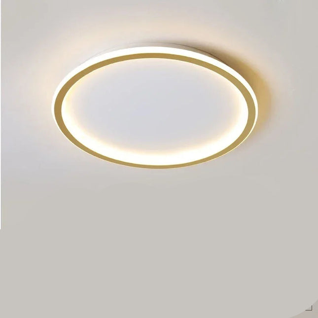Nowoczesna Lampa Sufitowa LED Okrągła w Stylu Skandynawskim do Salonów i Wnętrz 7