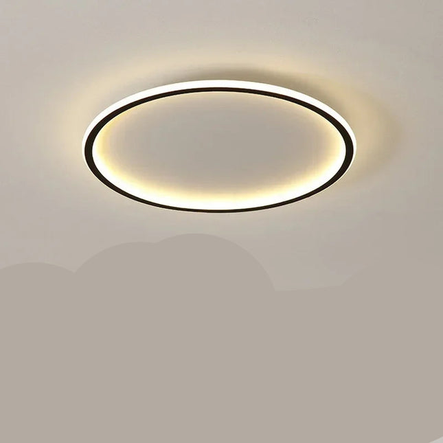 Nowoczesna Lampa Sufitowa LED Okrągła w Stylu Skandynawskim do Salonów i Wnętrz 8