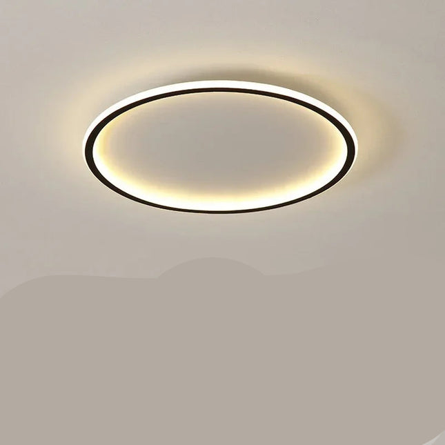 Nowoczesna Lampa Sufitowa LED Okrągła w Stylu Skandynawskim do Salonów i Wnętrz 9