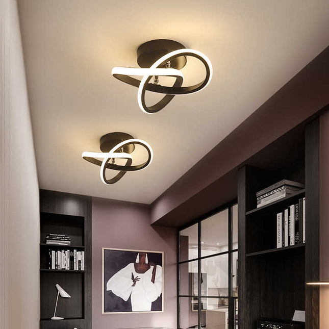 Nowoczesna Lampa Sufitowa LED z 3 Pierścieniami – Eleganckie Oświetlenie do Salonu i Biura 2