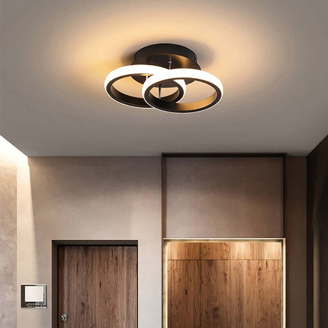 Nowoczesna Lampa Sufitowa LED z 3 Pierścieniami – Eleganckie Oświetlenie do Salonu i Biura 4