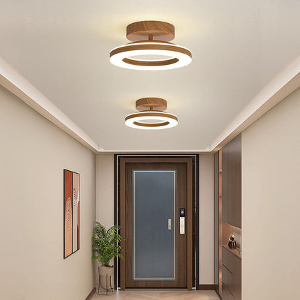 Nowoczesna Lampa Sufitowa LED z Otwartym Pierścieniem – 20 cm i 30 cm, Idealna do Salonu i Sypialni, Metal i Akryl 2